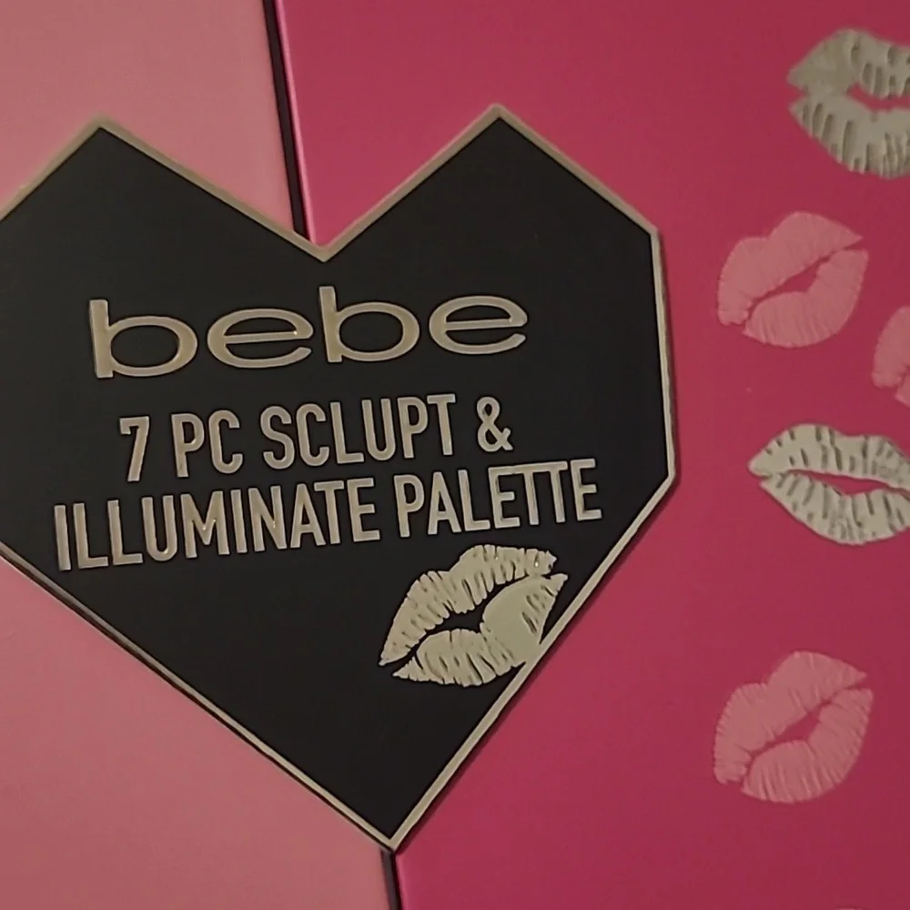 Bebe 7 PC Sculpt & Illuminate Palette - Pink and Gold